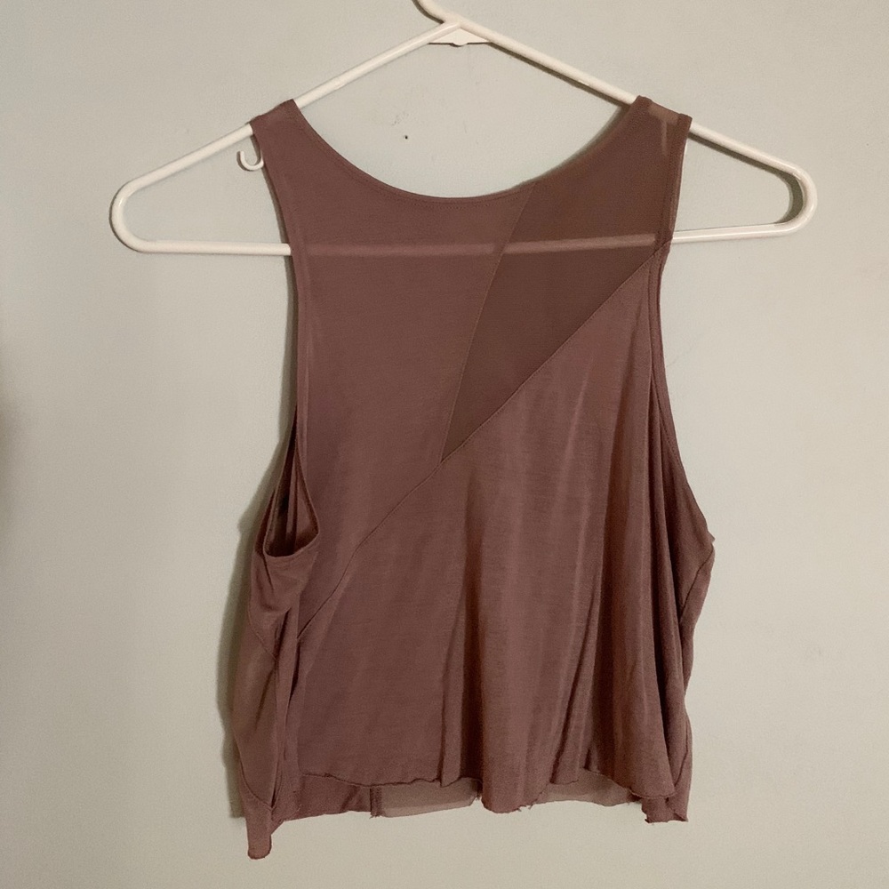 Alo Yoga purple crop top